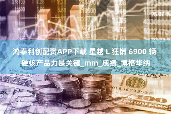 鸿泰利创配资APP下载 星越 L 狂销 6900 辆 硬核产品力是关键_mm_成绩_博格华纳